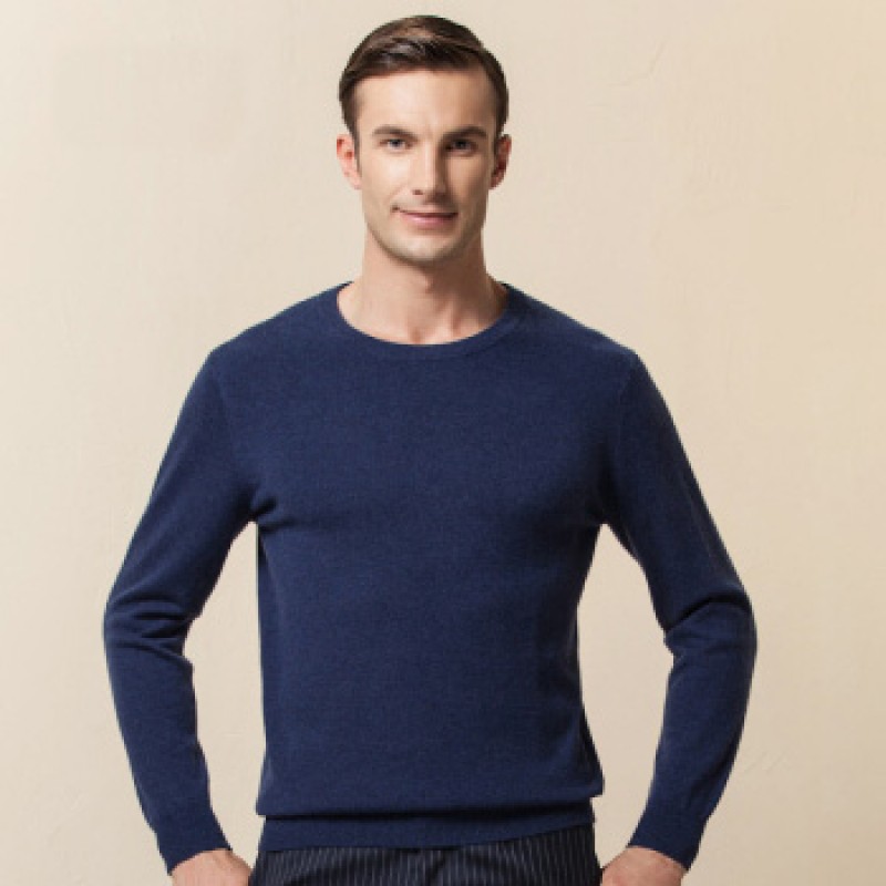 Pure Cashmere Sweater Black Winter Men Sweater